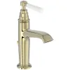 Смеситель для умывальника Cleo золото, неповоротный излив, с донным клапаном E24307-BGG Jacob Delafon
