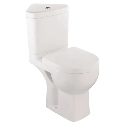 Унитаз-компакт Odeon Up 43х75 см, нижняя подводка, горизонтальный выпуск, угловой, без сиденья 18557K-00+E4741-00 Jacob Delafon