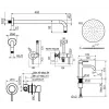 Комплект для душа Plumberia Selection IXO KITZXO01GR53