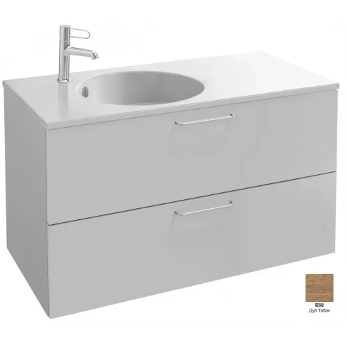 Модуль под раковину Odeon Rive Gauche 100х50,8х56,8 см, 2 ящика, дуб табак, ручки хром EB2524-R5-E52 Jacob Delafon