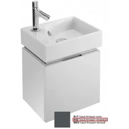 Модуль под раковину Rythmik 38,6х29х36,9 см, 1 дверца, серый антрацит глянцевый EB1036-442 Jacob Delafon