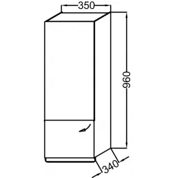 Шкаф Odeon Up 35х34х96 см, шарниры слева, 1 ящик + 2 полки, 2 крючка, полотенцедержатель, сливовый глянцевый EB893G-F26 Jacob Delafon