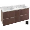 Модуль под раковину Soprano 136х53,5х63,5 см, черное дерево, 4 выдвижных ящика, 1 внутренний ящик EB1335-E15 Jacob Delafon