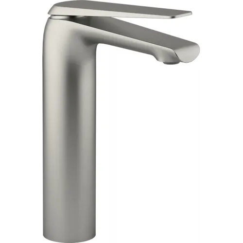 Высокий смеситель на столешницу Avid 20,4 см, полированный никель, неповоротный излив, без донного клапана E97347-ND-BN Jacob Delafon