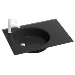 Мебельная раковина Odeon Rive Gauche 80,6х41,8 см, матовый черный EB2562-DE2 Jacob Delafon