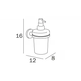 Дозатор для мыла INDA ONE A24120CR03