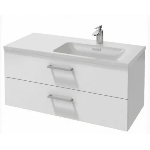 Модуль с раковиной Vox 100 см, цвет белый блестящий, подвесной монтаж EXAD112-Z-00+EB2076-R1-N18 Jacob Delafon