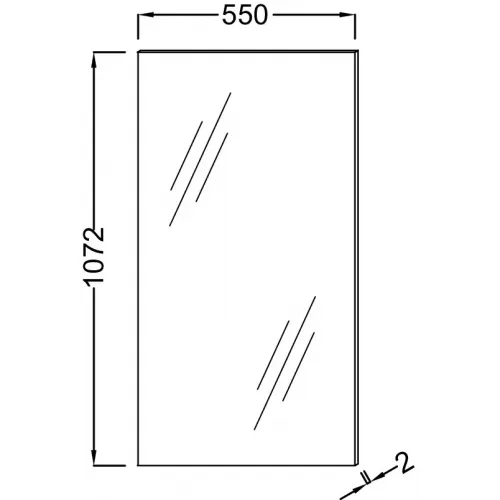 Зеркало Struktura 55х107,2 см EB1245-NF Jacob Delafon