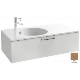 Модуль под раковину Odeon Rive Gauche 100х50,8х28,3 см, 1 ящик, дуб табак, ручка - черный EB2516-R9-E52 Jacob Delafon