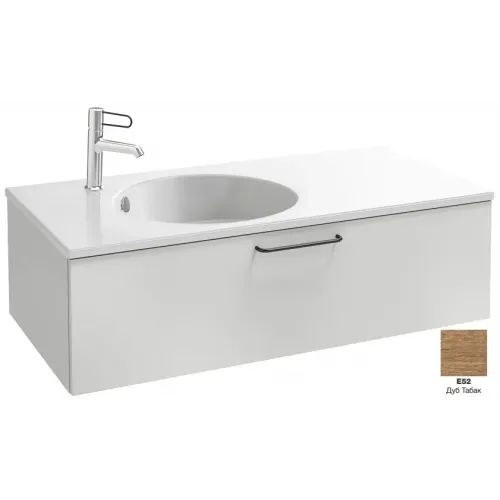 Модуль под раковину Odeon Rive Gauche 100х50,8х28,3 см, 1 ящик, дуб табак, ручка - черный EB2516-R9-E52 Jacob Delafon