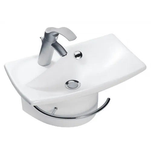 Подвесная раковина Escale 50х31,5х11,5 см, с отверстием для смесителя, с отверстием для полотенцедержателя, санфарфор E1025-00 Jacob Delafon