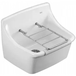 Подвесная раковина Norma 45х36х16 см, с отверстиями для решетки, санфарфор E1899-00 Jacob Delafon