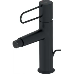 Смеситель для биде Odeon Rive Gauche ручка черная, чёрный цвет, с донным клапаном E21033-BL-BL Jacob Delafon