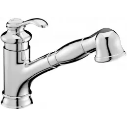 Смеситель для кухни с выдвижной лейкой Fairfax неповоротный излив E76091-CP Jacob Delafon