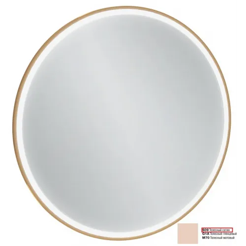 Зеркало 90х90 см, телесный сатин, с подсветкой EB1290-S09 Jacob Delafon