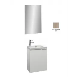 Комплект мебели для ванной Odeon Up 50 см, квебекский дуб, реверсивная дверца, внутренний ящик, подвесной монтаж E4701-00+EB1081-NF+EB863-E10 Jacob Delafon