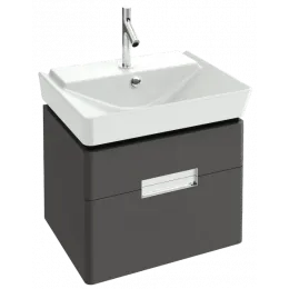 Модуль под раковину Reve 57,3х43,5х44,5 см, серый антрацит лак, с 2 ящиками EB1134-442 Jacob Delafon