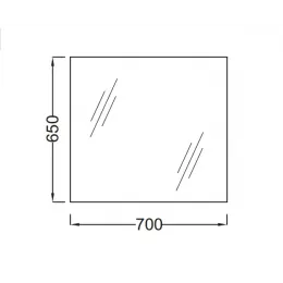 Зеркало 70х65 см EB1082-NF Jacob Delafon
