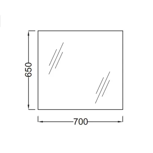 Зеркало 70х65 см EB1082-NF Jacob Delafon
