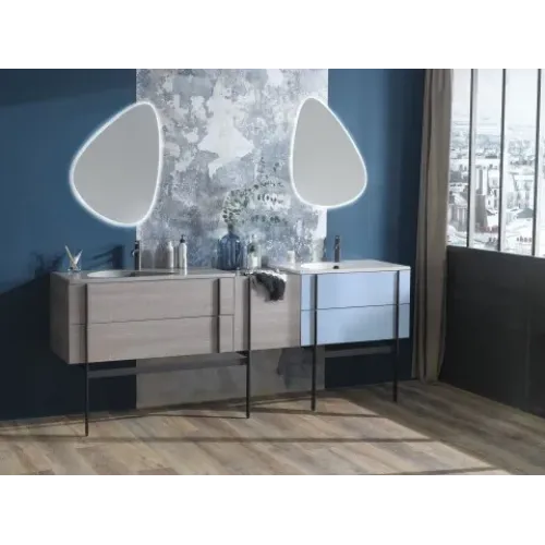 Зеркало Nouvelle Vague 79х57,2 см, подсветка, функция анти-пар, с подсветкой, с подогревом EB3049-NF Jacob Delafon