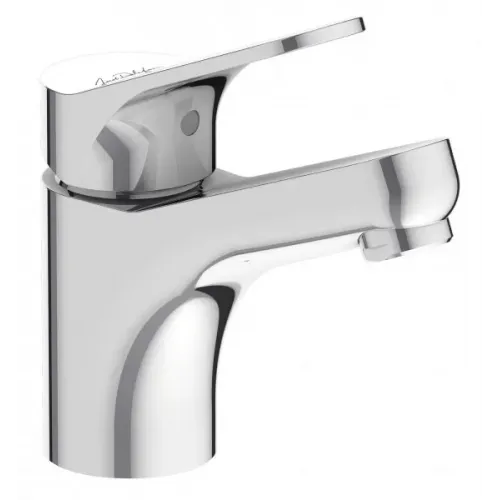 Смеситель для умывальника Brive рычаг донного клапана сбоку, неповоротный излив, с донным клапаном E75760-CP Jacob Delafon