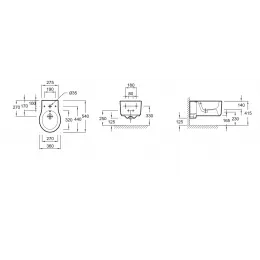 Биде Formilia Viragio 36х54 см, подвесное, крышка в комплекте E4792-00 Jacob Delafon