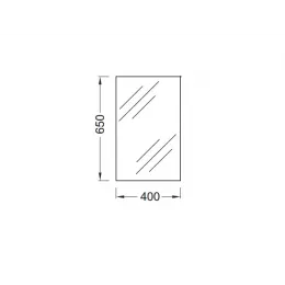 Зеркало 40х65 см, высокое, без подсветки EB1044-NF Jacob Delafon
