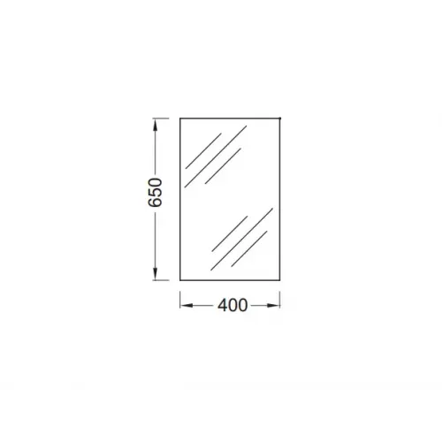 Зеркало 40х65 см, высокое, без подсветки EB1044-NF Jacob Delafon