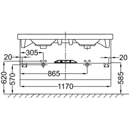 Модуль под раковину Odeon Up 117х48,5х45 см, 1 ящик, дуб шампань EB887-E19 Jacob Delafon