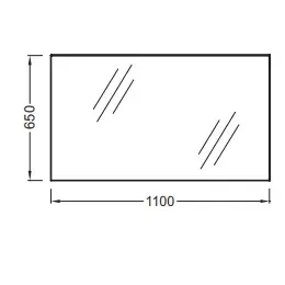 Зеркало 110х65 см EB1400-NF Jacob Delafon