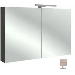 Зеркало Odeon Up 105х65 см, зеркальный шкаф, подсветка, серый дуб, с подсветкой EB787RU-E71 Jacob Delafon