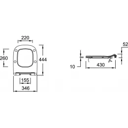 Комплект унитаза с инсталляцией Struktura глубина унитаза 54см, черная, с микролифтом, безободковый E21750RU-00 Jacob Delafon