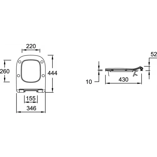 Комплект унитаза с инсталляцией Struktura глубина унитаза 54см, черная, с микролифтом, безободковый E21750RU-00 Jacob Delafon