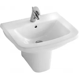 Подвесная раковина Panache 60х48х15 см, с одним отверстием для смесителя, санфарфор E1435-00 Jacob Delafon