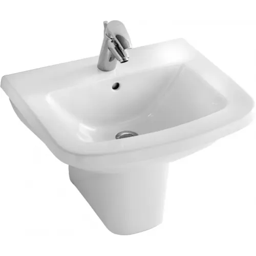 Подвесная раковина Panache 60х48х15 см, с одним отверстием для смесителя, санфарфор E1435-00 Jacob Delafon