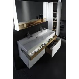 Модуль под раковину Terrace 80х48х38 см, 2 ящика, темно-красный матовый, система push-to-open EB1186-M69-M69 Jacob Delafon