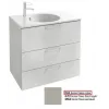 Модуль под раковину Odeon Rive Gauche 80х50,8х73,9 см, 3 ящика, белая глина сатин, ручки хром EB2532-R5-F84 Jacob Delafon