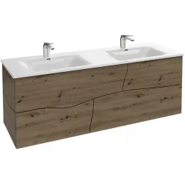 Модуль под раковину Sherwood 140х46х50 см, 4 ящика, состаренный дуб, система push-to-open EB1835RU-P13 Jacob Delafon