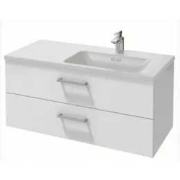 Модуль под раковину Vox 100х46х45,2 см, 2 ящика, белый глянцевый, прямоугольные ручки EB2076-R2-N18 Jacob Delafon