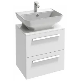 Модуль под раковину Struktura 65х47х57,6 см, белый блестящий, 2 выдвижных ящика EB1383-N18 Jacob Delafon