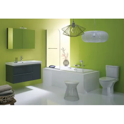 Унитаз-компакт Odeon Up 41х60 см, нижняя подводка, горизонтальный выпуск, без сиденья 18557K-00+E4740-00 Jacob Delafon