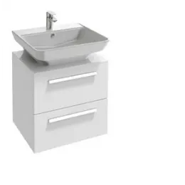 Модуль с раковиной Struktura 60 см, белый, 2 выдвижных ящика, подвесной монтаж EB1385-N18+EGD111-Z-00 Jacob Delafon