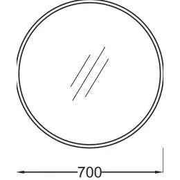 Зеркало Odeon Rive Gauche 70х70 см, без отделки EB1144-NF Jacob Delafon