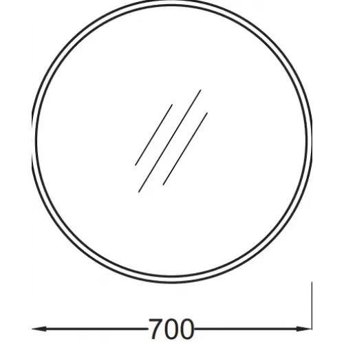 Зеркало Odeon Rive Gauche 70х70 см, без отделки EB1144-NF Jacob Delafon