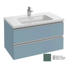 Модуль под раковину Vox 80х46х45,2 см, 2 ящика, эвкалипт глянцевый, встроенные ручки EB2028-RA-G1O Jacob Delafon