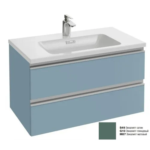 Модуль под раковину Vox 80х46х45,2 см, 2 ящика, эвкалипт глянцевый, встроенные ручки EB2028-RA-G1O Jacob Delafon