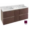 Модуль под раковину Soprano 136х53,5х63,4 см, 4 ящика + 1 внутренний ящичек, сливовый EB1335-N04 Jacob Delafon