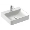 Накладная раковина Vox 50х45х13,5 см, с переливным отверстием в передней части, с заглушкой, санфарфор, с отв. под смеситель EVE112-00 Jacob Delafon