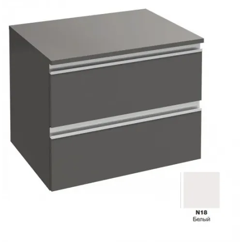 Тумба для ванной Vox 2 ящика, белый глянцевый, подвесной монтаж 60х45,6 см EB2060-RA-N18 Jacob Delafon