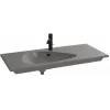 Мебельная раковина Nouvelle Vague 101х51 см, серая, с одним отверстием под смеситель EXAQ112-Z-MG2 Jacob Delafon